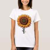 zonnebloem | Dames Basic T-Shirt (Voorkant)