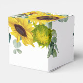 Zonnebloem Dank Je Bedankdoosjes (Achterkant)