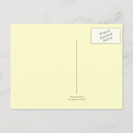 Zonnebloem Dank je Briefkaart (Achterkant)