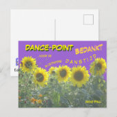 Zonnebloem Dank Je Postkaart (Voorkant / Achterkant)