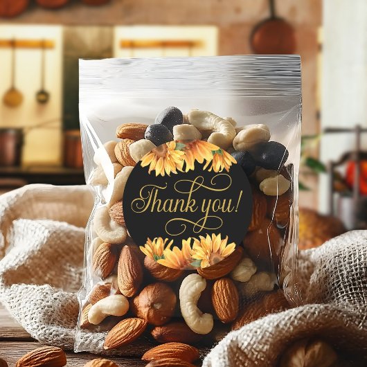 Zonnebloem Dank je! Sticker