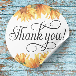 Zonnebloem Dank je! Sticker