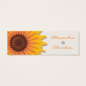 Zonnebloem dank u aangepaste Kaart (Achterkant)