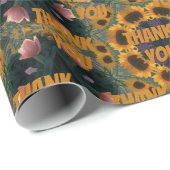 Zonnebloem dank u inpakpapier (Rol Hoek)