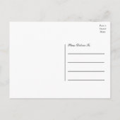 Zonnebloem Dank u Land Bloemen Bruiloft Briefkaart (Achterkant)