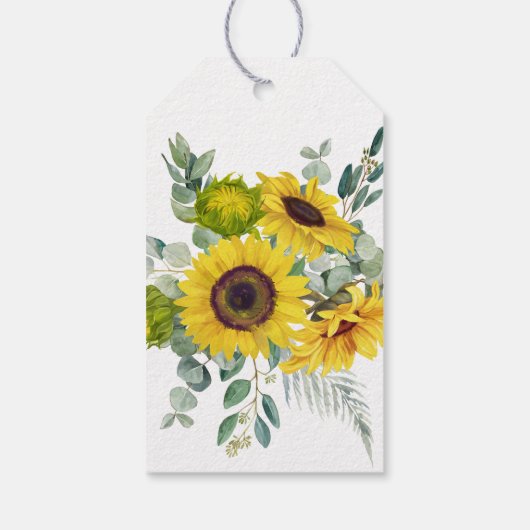 Zonnebloem Dank u leraar Mentor Waardering Cadeaulabel (Achterkant)