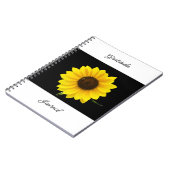 Zonnebloem Dankbaarheidsjournaal Notitieboek (Linkerzijde)