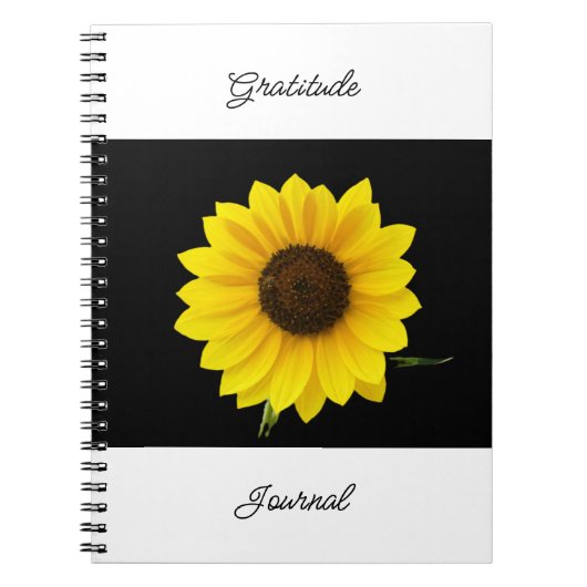 Zonnebloem Dankbaarheidsjournaal Notitieboek (Voorkant)