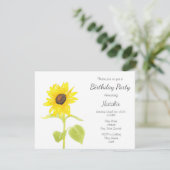 Zonnebloem dansen kaart (Staand voorkant)