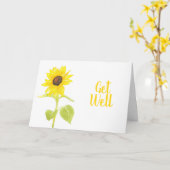 Zonnebloem dansen kaart (Gele Bloem)