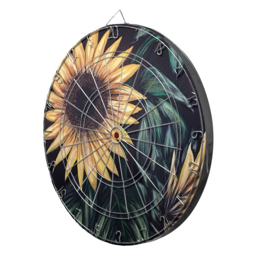 Zonnebloem Dartbord (Voorkant Rechts)