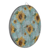 zonnebloem dartbord (Voorkant Links)
