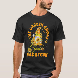 Zonnebloem De Tuinkabouters Begonnen voor Tuinman T-shirt