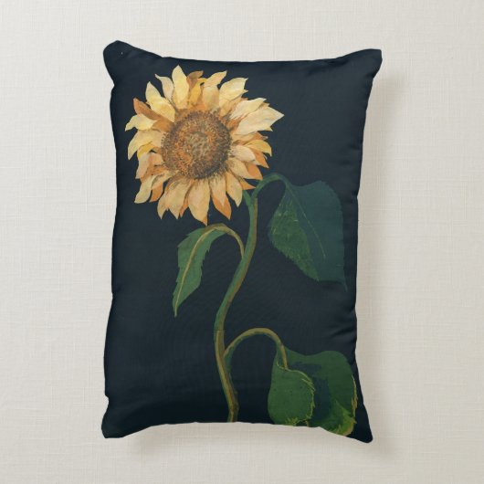 Zonnebloem Decoratief Kussen (Achterkant (Verticaal))