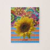 Zonnebloem Decoratieve puzzel (Verticaal)