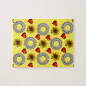 Zonnebloem Decoratieve puzzel Legpuzzel (Horizontaal)