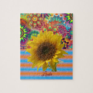 Zonnebloem Decoratieve puzzel Legpuzzel