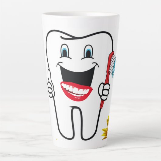 Zonnebloem Dentist Latte Mok (Voorkant)