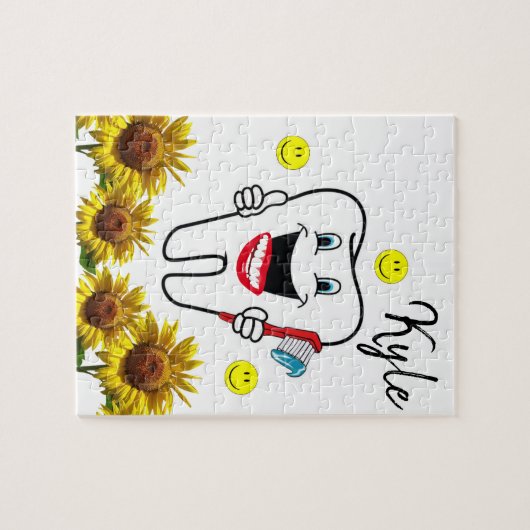 Zonnebloem Dentist Puzzles Legpuzzel (Horizontaal)