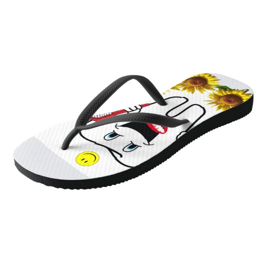 Zonnebloem Dentistische Teenslippers (Schuin)
