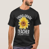 Zonnebloem Derde graad leraar Helpng Little Minds T-shirt (Voorkant)
