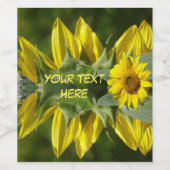 Zonnebloem Design Cust. Tekstlabelset Wijn Etiket (Enkel label)