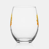Zonnebloem Design Stemless wijnglas Wijnglas Zonder Voet (Rechts)