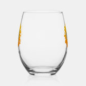 Zonnebloem Design Stemless wijnglas Wijnglas Zonder Voet (Links)
