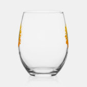 Zonnebloem Design Stemless wijnglas Zonder Voet (Rechts)