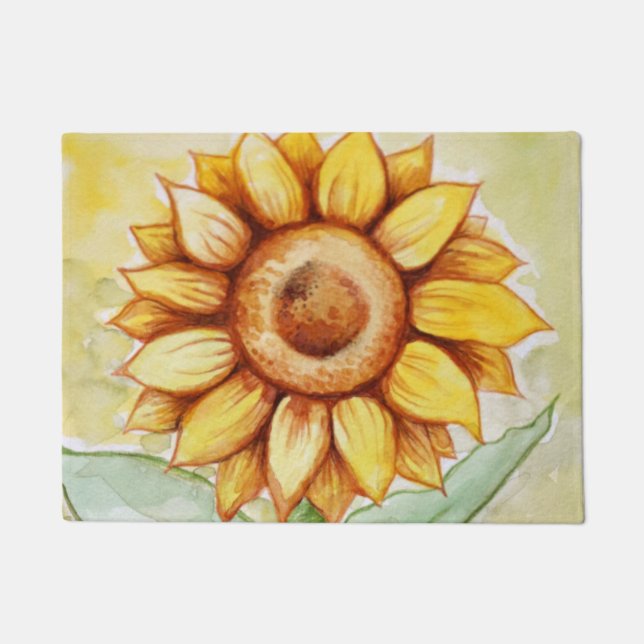 Zonnebloem Deurmat (Voorkant)