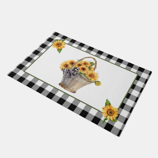 Zonnebloem Deurmat (Schuin)