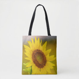 Zonnebloem dicht tote bag