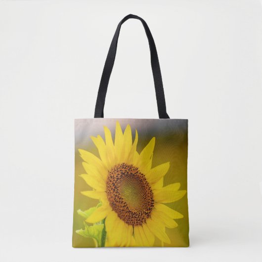 Zonnebloem dicht tote bag (Voorkant)