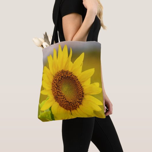 Zonnebloem dicht tote bag (Dichtbij)