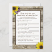 Zonnebloem die het beste Baby shower van mama kent Kaart (Voorkant)