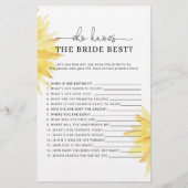 Zonnebloem die het beste bruidespel kent (Voorkant)