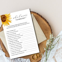 Zonnebloem die het beste bruidespel kent