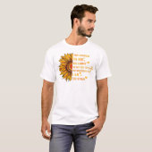 Zonnebloem die ze voor haar hebben gegrift. Je kun T-shirt (Voorkant volledig)