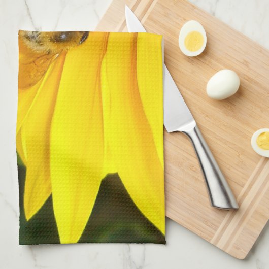 Zonnebloem Diner ~ Keuken Handdoek (Quarter Fold)