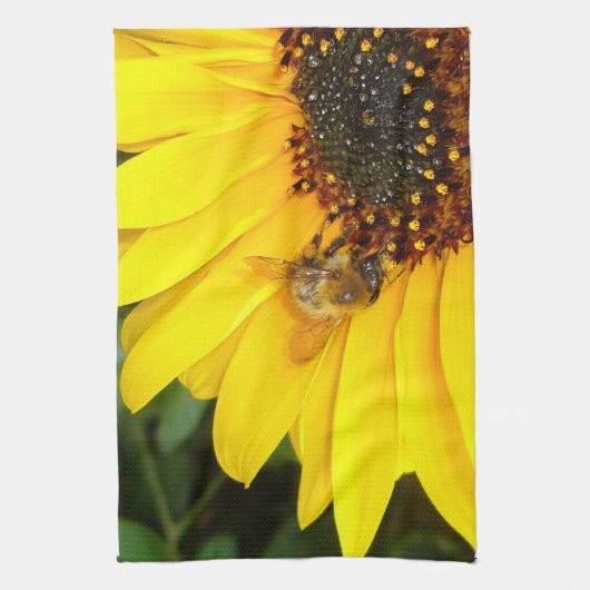 Zonnebloem Diner ~ Keuken Handdoek (Verticaal)