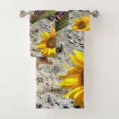 Zonnebloem Dinosaur Floral Bath Towel sets Bad Handdoek (Insitu)