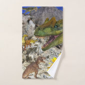 Zonnebloem Dinosaur Floral Bath Towel sets Bad Handdoek (Handdoek)