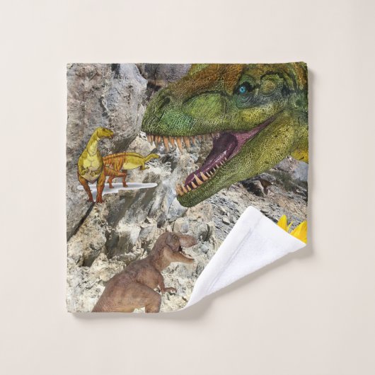 Zonnebloem Dinosaur Floral Bath Towel sets Bad Handdoek (Wasdoekje)