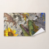 Zonnebloem Dinosaur Floral Bath Towel sets Bad Handdoek (Handdoek)