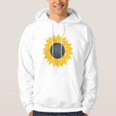 Zonnebloem Disco Ball Retro Party Vibe Hoodie (Voorkant)