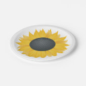 Zonnebloem Disco Ball Retro Party Vibe Papieren Bordje (Gekanteld)
