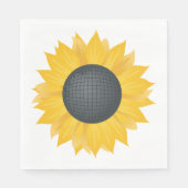 Zonnebloem Disco Ball Retro Party Vibe Servet (Voorkant)