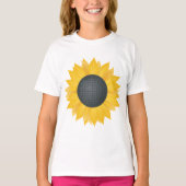 Zonnebloem Disco Ball Retro Party Vibe T-shirt (Voorkant)