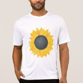 Zonnebloem Disco Ball Retro Party Vibe T-shirt (Voorkant)