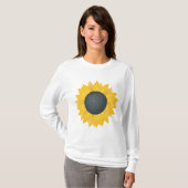 Zonnebloem Disco Ball Retro Party Vibe T-shirt (Voorkant volledig)